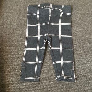 NWT Janie and Jack leggings with Gold buttons Size 3-6 months